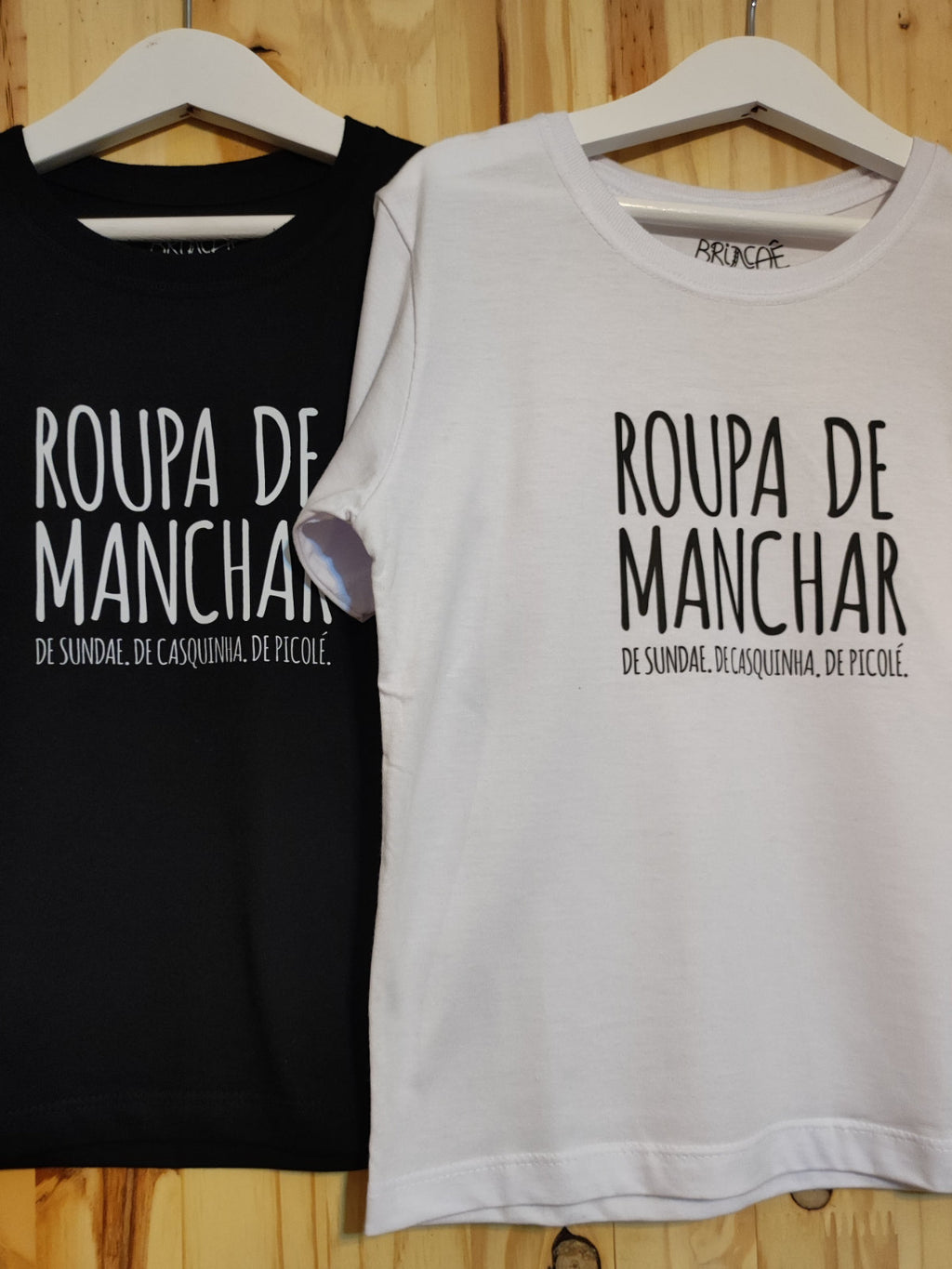 Camiseta Infantil Roupa de Manchar: Tipos de Sorvete - Brincaê