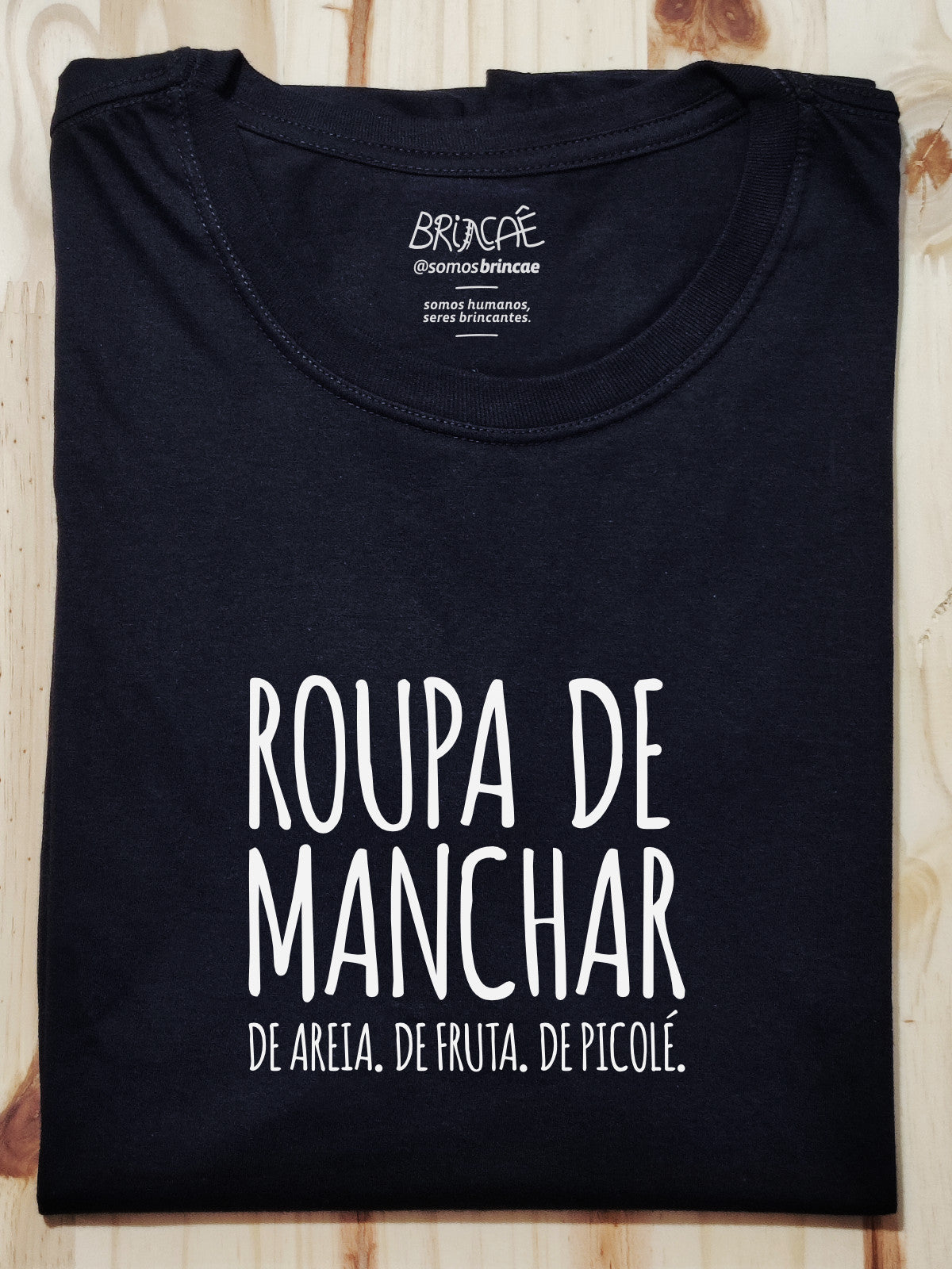 Camiseta Infantil Roupa de Manchar no Verão - Collab Mannas & Brincaê