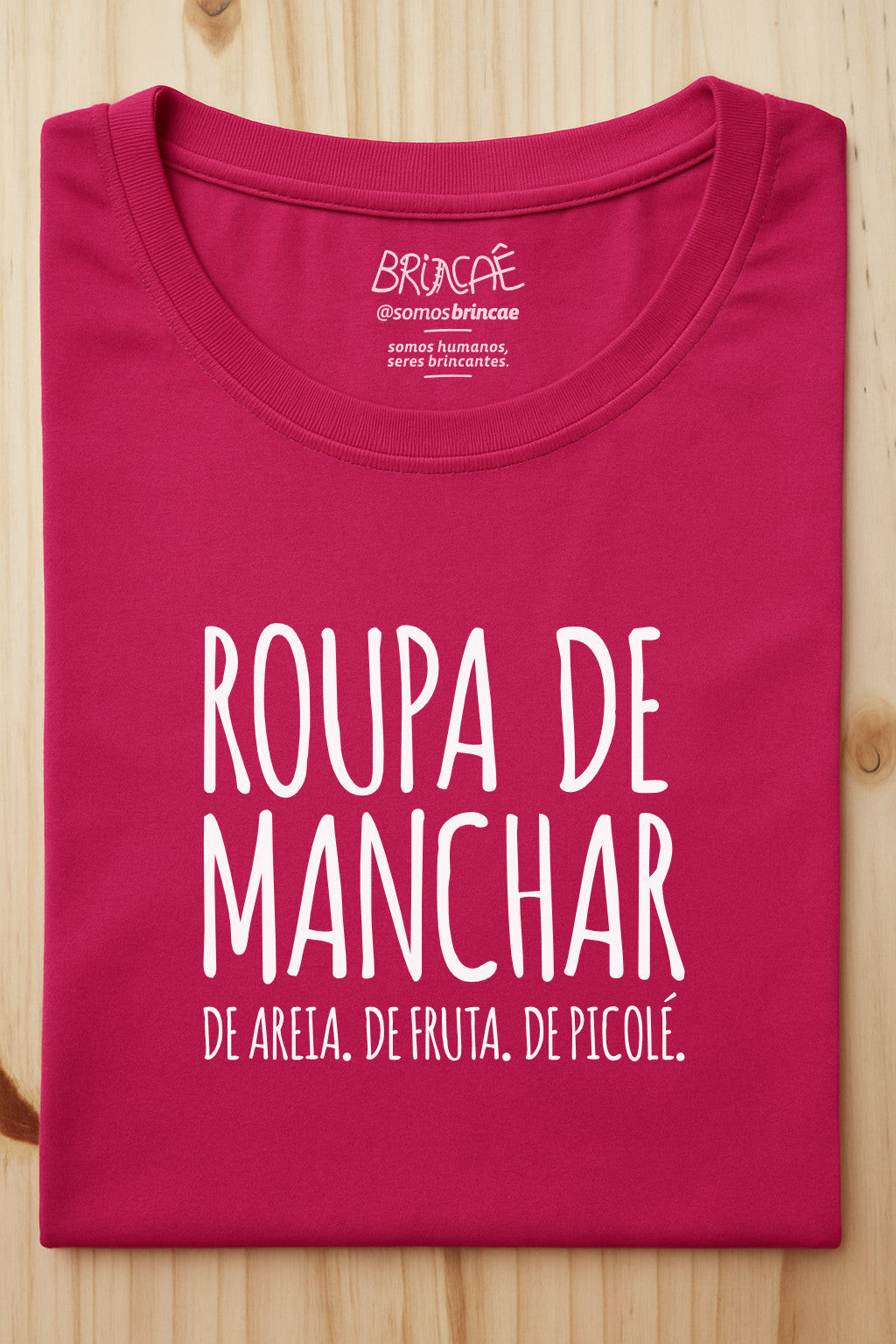 Camiseta Infantil Roupa de Manchar no Verão - Collab Mannas & Brincaê