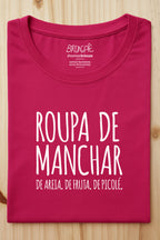 Camiseta Infantil Roupa de Manchar no Verão - Collab Mannas & Brincaê