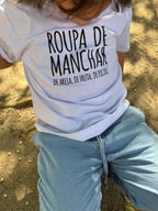 Camiseta Infantil Roupa de Manchar no Verão - Collab Mannas & Brincaê