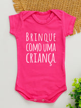 Body Suedine Curto Brinque Como uma Criança