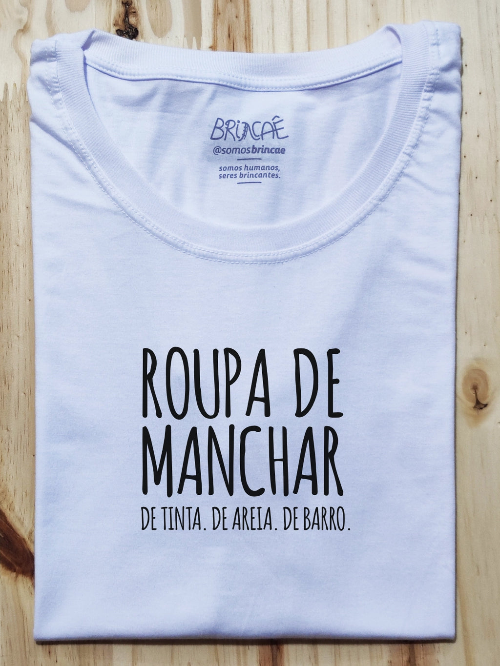 Camiseta Infantil Roupa de Manchar - Brincaê
