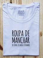 Camiseta Infantil Roupa de Manchar - Brincaê