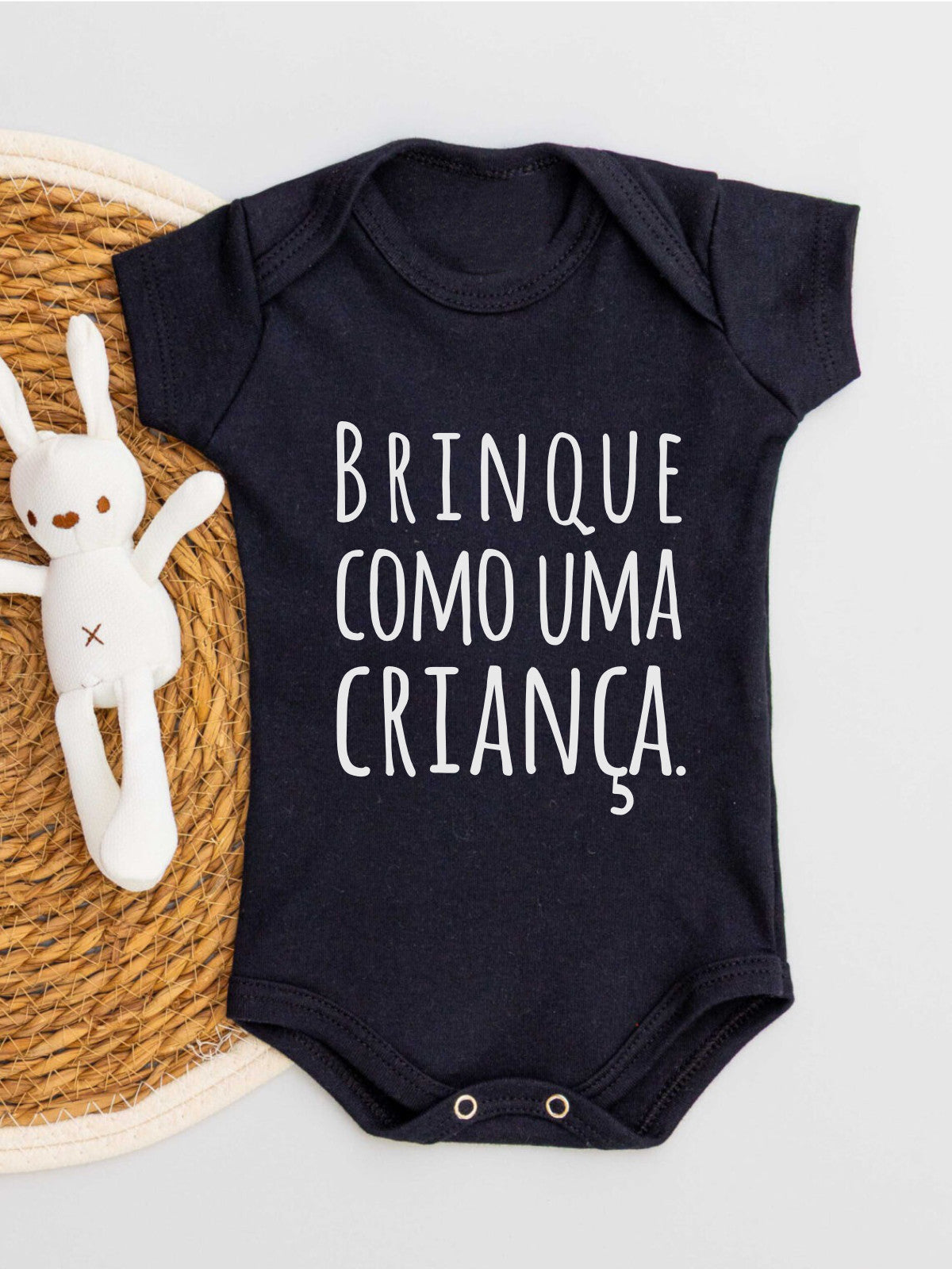 Body Suedine Curto Brinque Como uma Criança