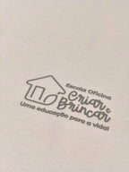 Camiseta Ser Criança é Ser Agora - Collab Oficina CB & Brincaê