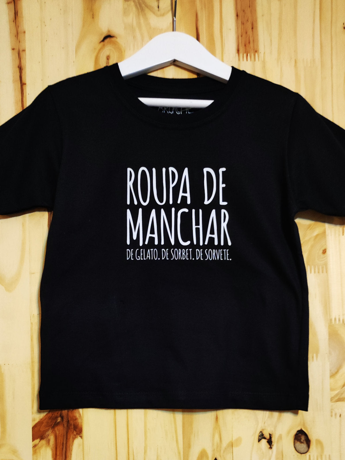 Camiseta Infantil Roupa de Manchar: Nomes de Sorvete - Brincaê