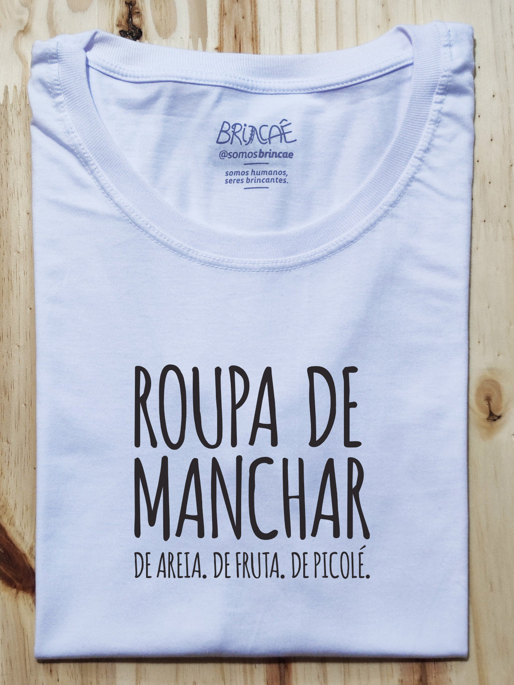 Camiseta Infantil Roupa de Manchar no Verão - Collab Mannas & Brincaê