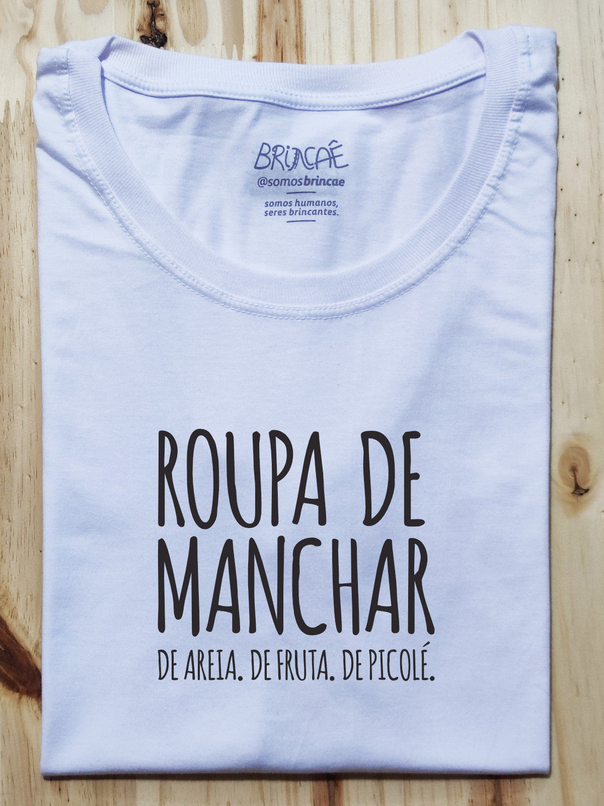 Camiseta Infantil Roupa de Manchar no Verão - Collab Mannas & Brincaê