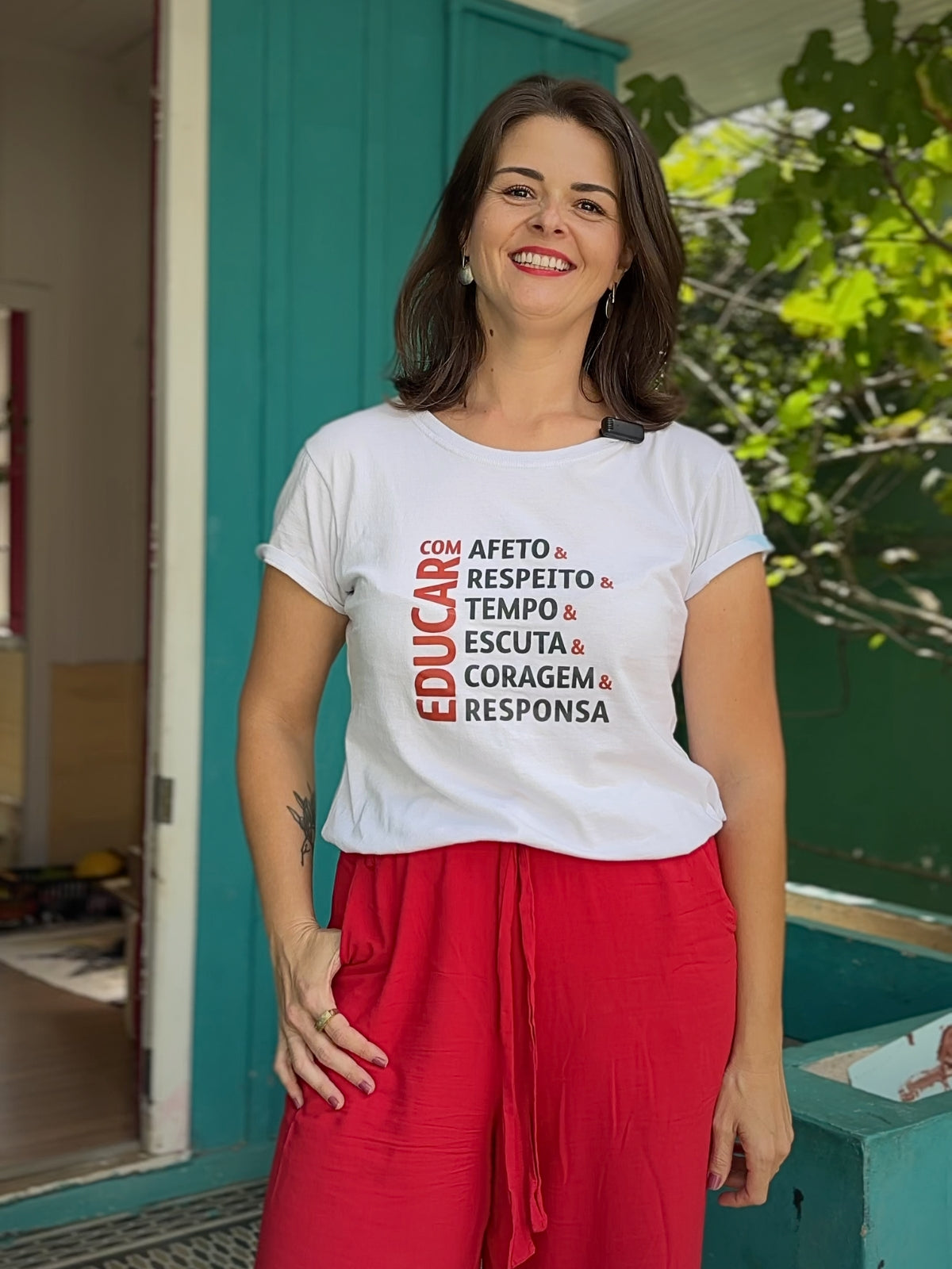 Camiseta Educar com Responsa - Obaobá & Brincaê