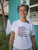 Camiseta Educar com Responsa - Obaobá & Brincaê