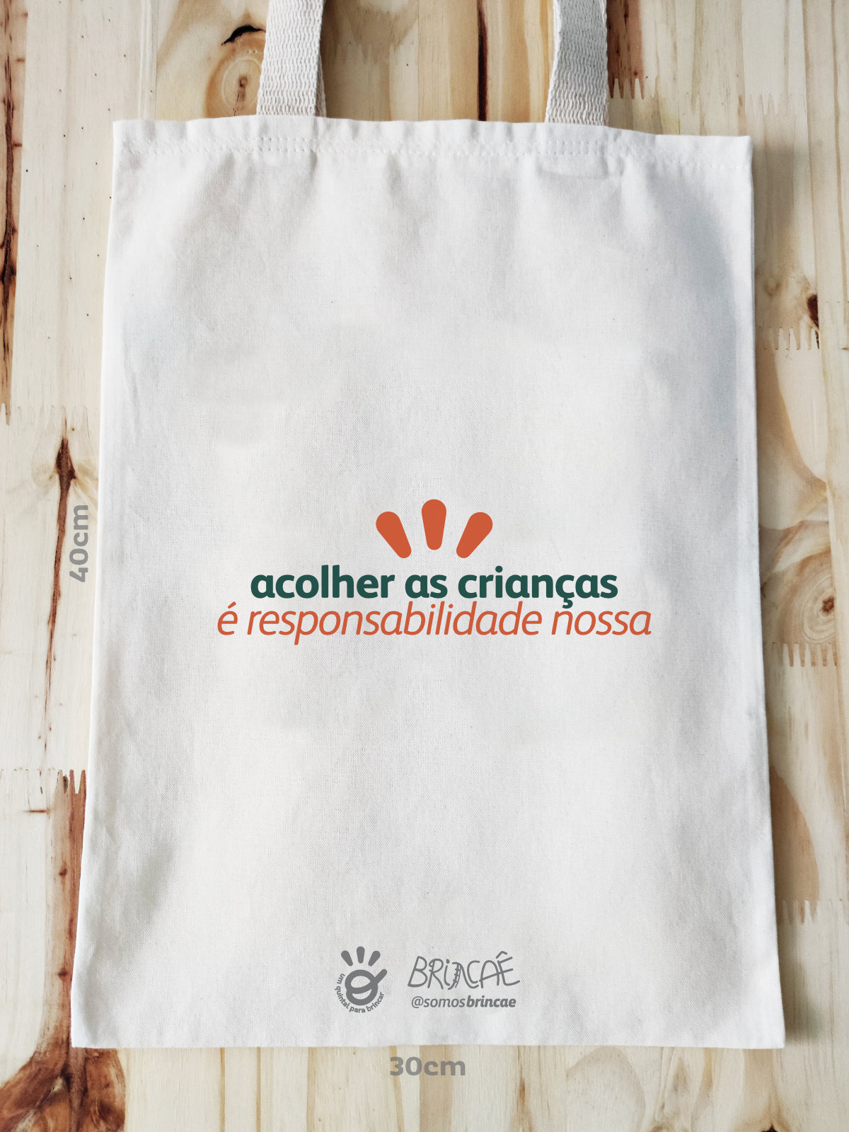 Ecobag Acolher as Crianças - Obaobá & Brincaê