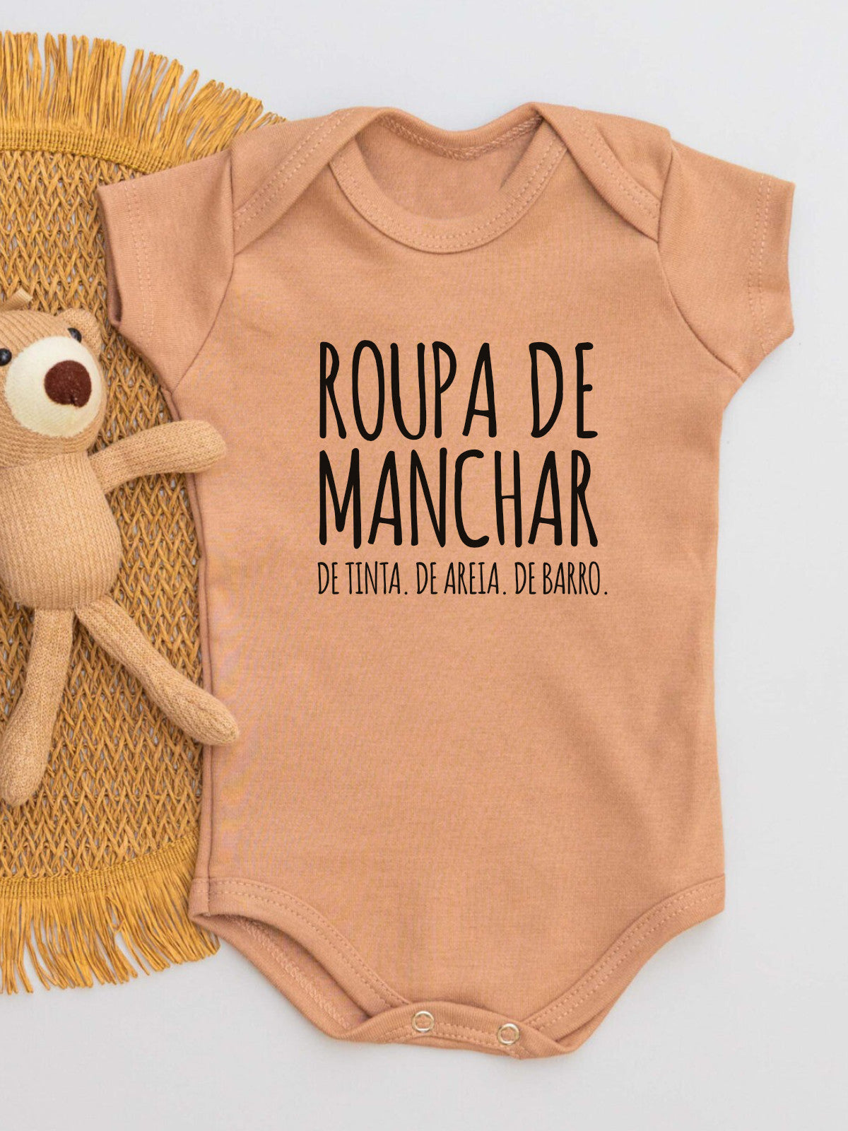 Body Suedine Curto Roupa de Manchar
