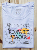 Camiseta Infantil Roupa de Viajar - Collab Klat Kids & Brincaê