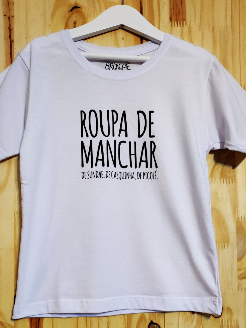 Camiseta Infantil Roupa de Manchar: Tipos de Sorvete - Brincaê