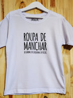 Camiseta Infantil Roupa de Manchar: Tipos de Sorvete - Brincaê