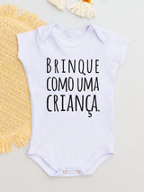 Body Suedine Curto Brinque Como uma Criança