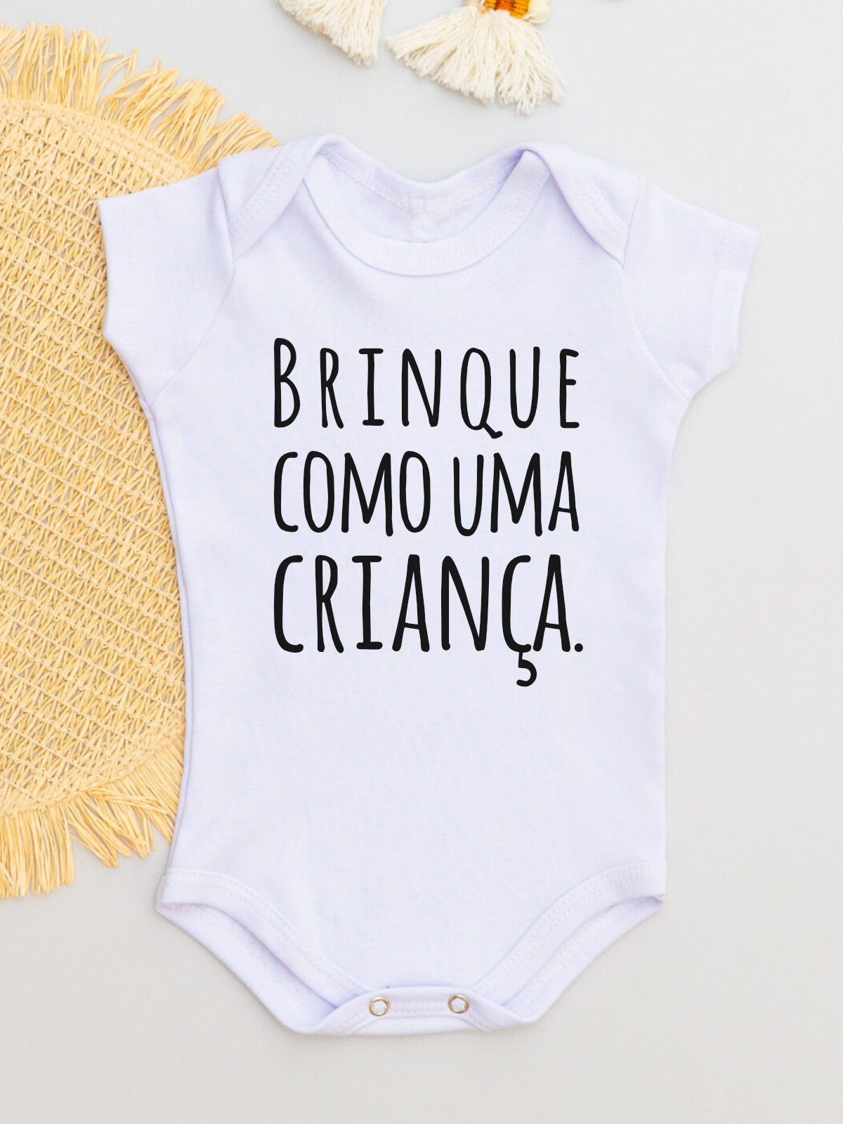 Body Suedine Curto Brinque Como uma Criança