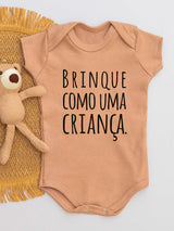 Body Suedine Curto Brinque Como uma Criança