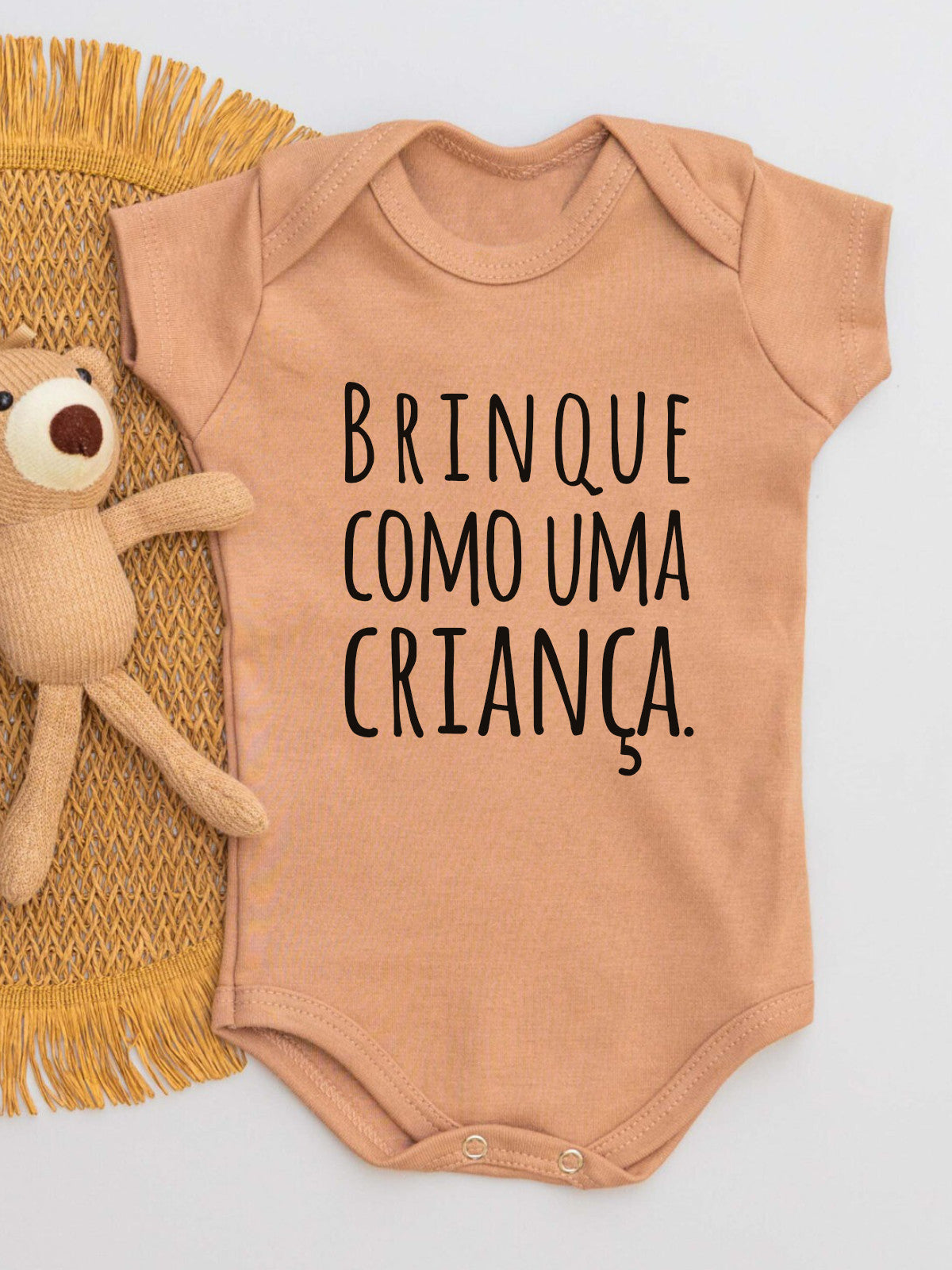 Body Suedine Curto Brinque Como uma Criança