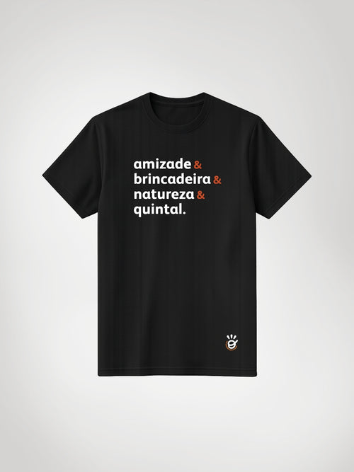 Camiseta Infantil Infância no Quintal - Collab Obaobá & Brincaê