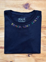 Camiseta Infantil Bordada Brinco, Logo Existo - Brincaê