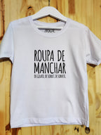 Camiseta Infantil Roupa de Manchar: Nomes de Sorvete - Brincaê