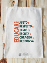 Ecobag Educar com Responsa - Obaobá & Brincaê
